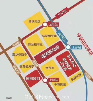 龙华上塘西头新城拆迁房《鑫园》华润旧改已立项商业繁华 6号线上芬地铁站步行6分钟